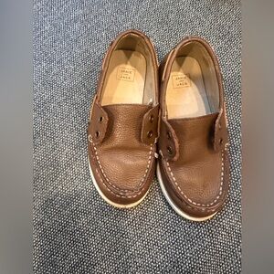 Janie and Jack Brown Boat Shoes - size 10
